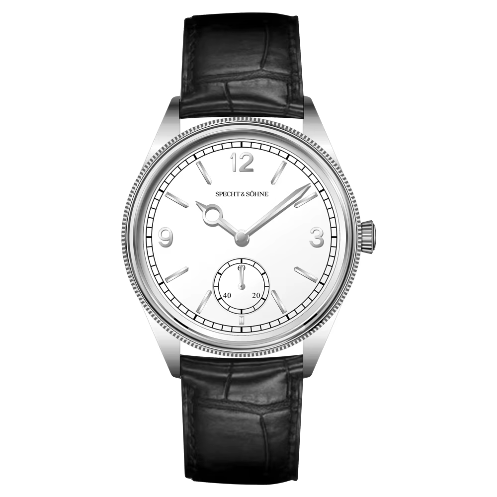 Vente chaude Spech t & Söhne montre mécanique pour hommes à la mode en cuir véritable et acier inoxy