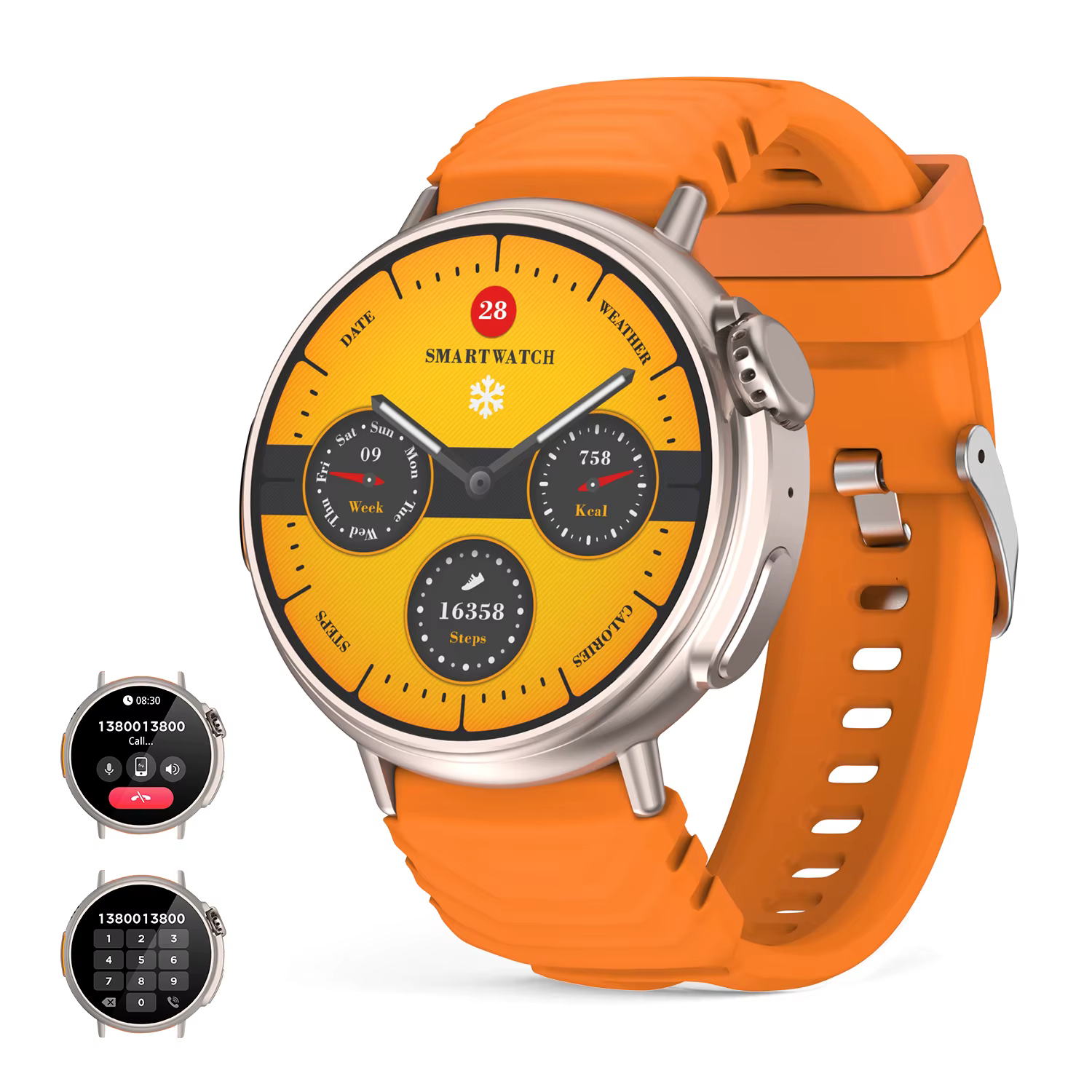 Montre connectée Ultra avec écran HD de 1,52'', suivi d'activité sportive et de santé, étanche, plus