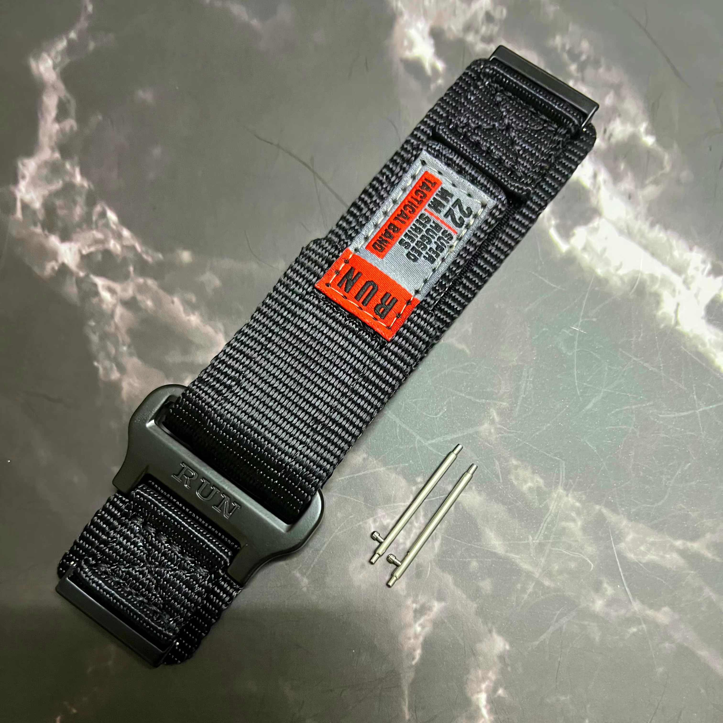 Suunto7 24mm Bracelet à boucle en Nylon pour Suunto9/9baro/Spartan Sport Bracelet de montre facile à