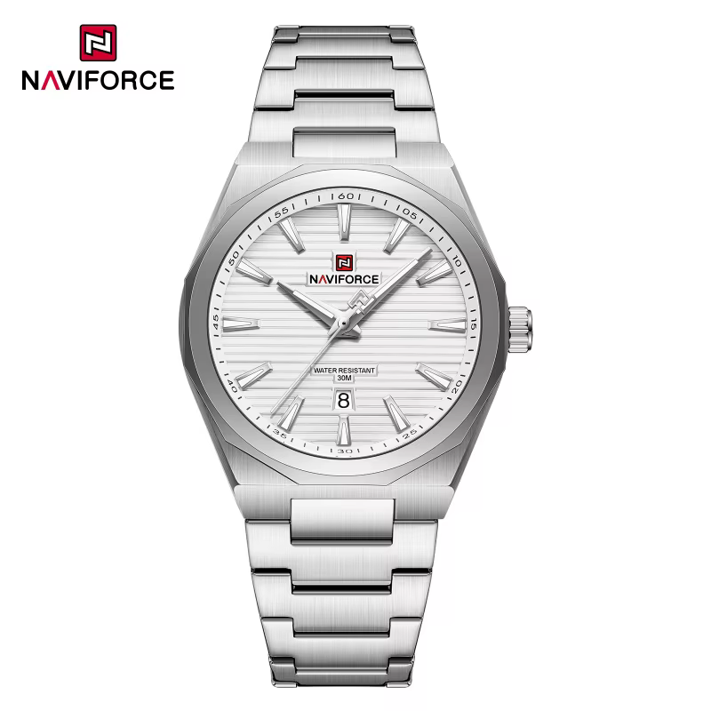 Montre de luxe pour homme NAVIFORCE, montre sport militaire à quartz, affichage de la date, bracelet