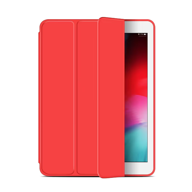 Étui pour iPad Air Pro MINI, 3 4 5 6 7 8 9 10e génération, 3 plis, en cuir, pour tablette, support s