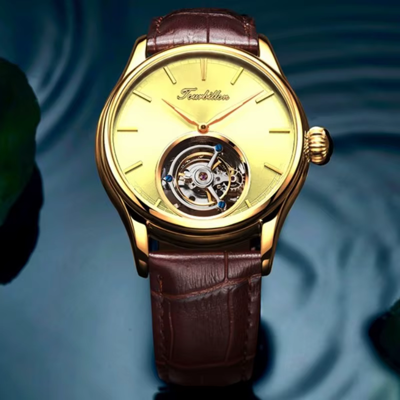 AESOP véritable Tourbillon montre mécanique pour hommes montre mécanique automatique verre saphir mo