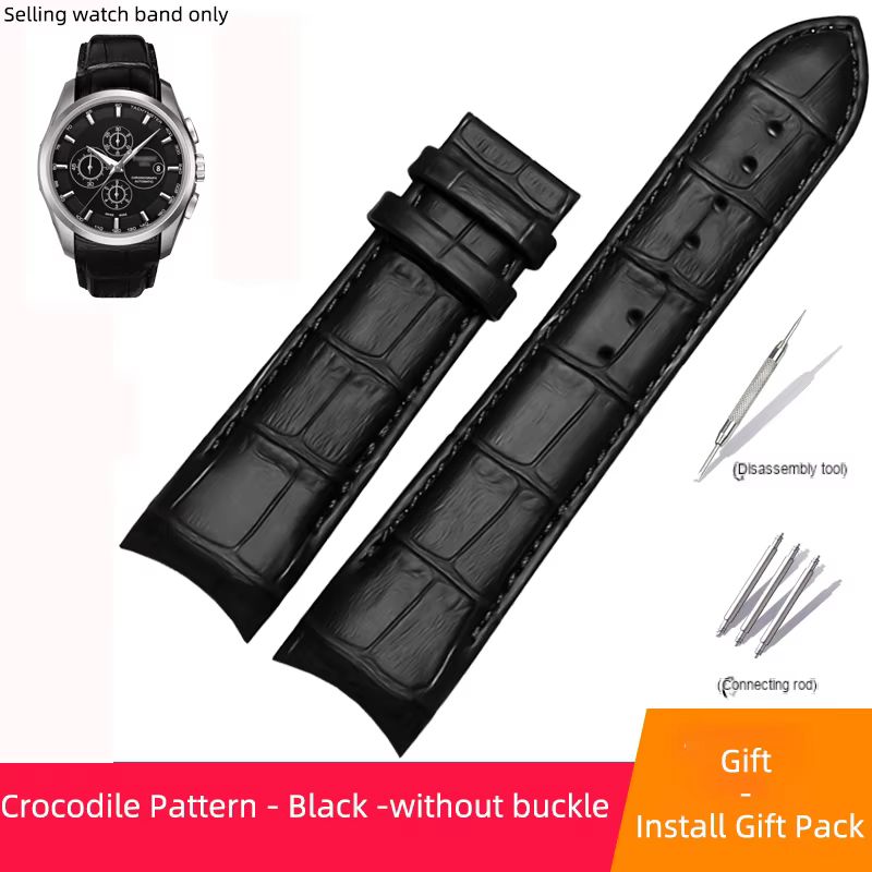 Bracelet de montre en cuir pour homme, ceinture périphérique, accessoires Tissot, série Couturier 18