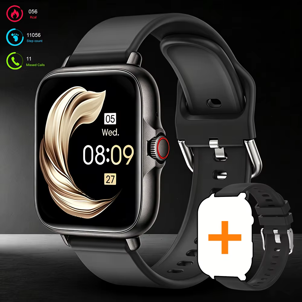 [Compatible avec les smartphones] Montre connectée avec fonction d'appel, appareil photo, musique et