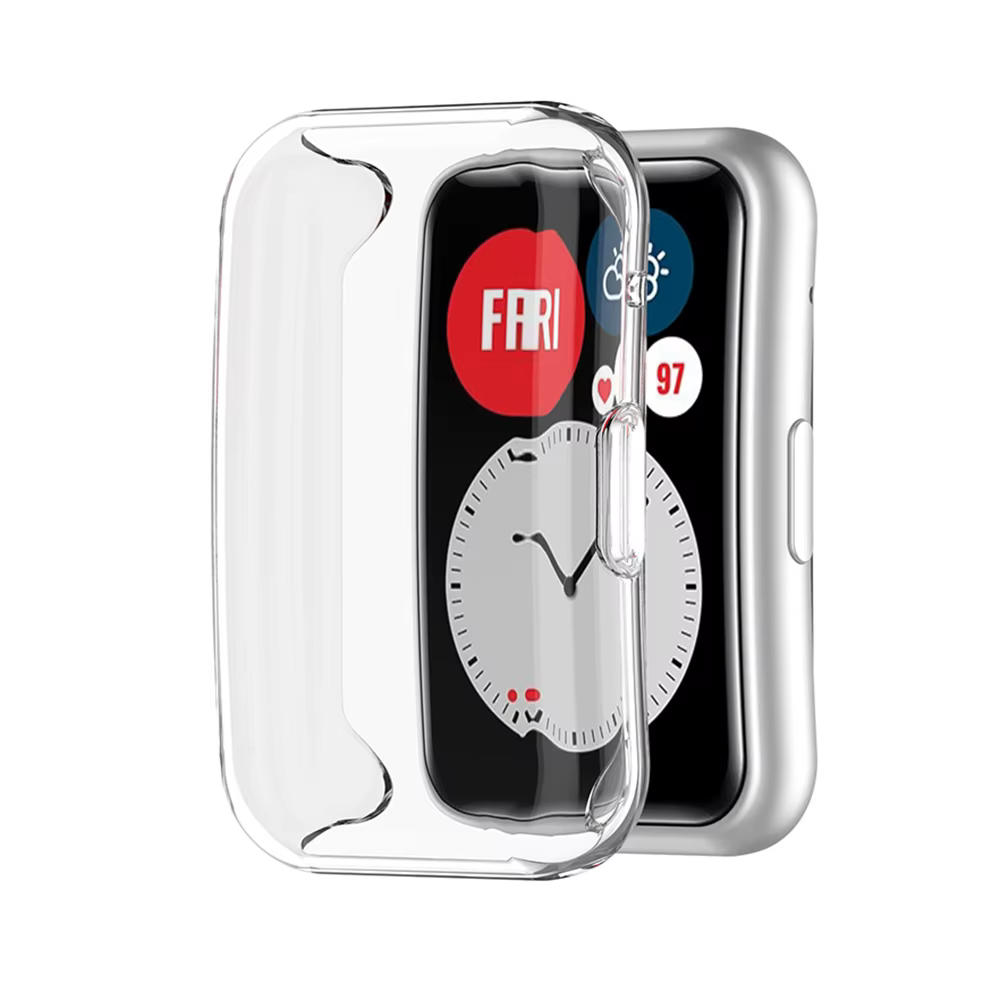Protecteur d'écran complet pour Huawei Watch Fit, étui de protection en TPU galvanisé, coque