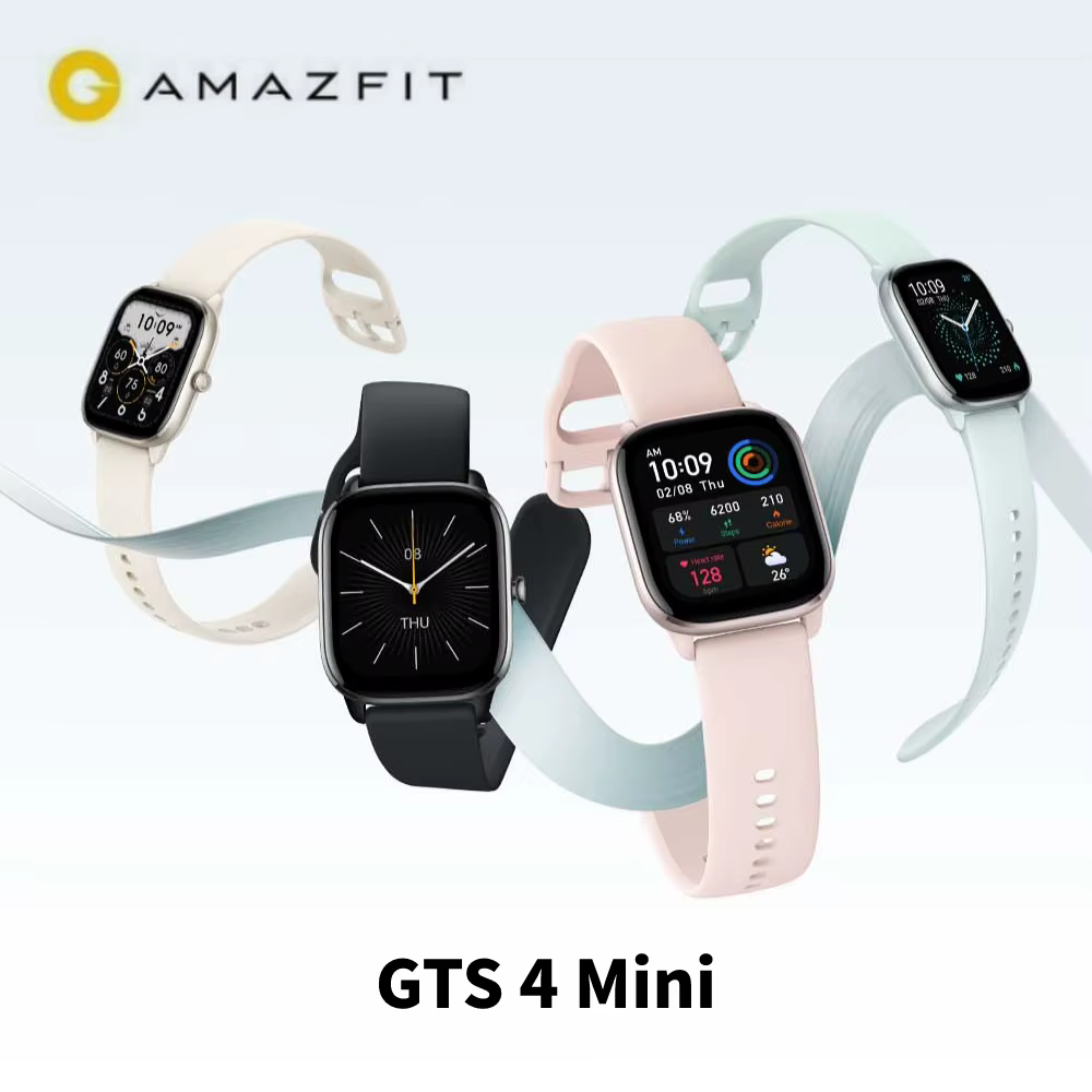 Mini montre intelligente originale Amazfit GTS 4 - plus de 120 modes sportifs Écran AMOLED HD 1,65" 