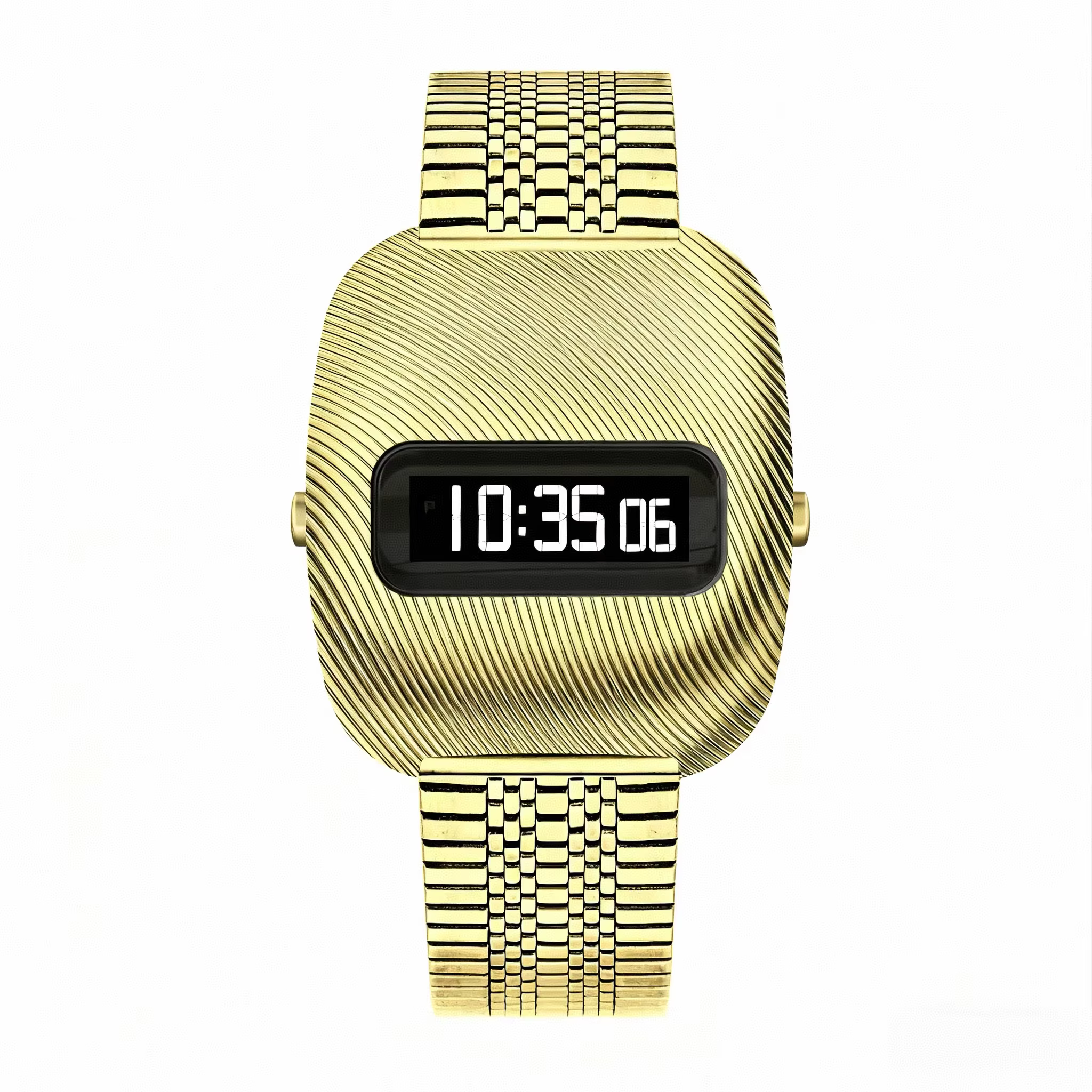 Ripple Time – montre numérique Vintage pour hommes, Style rétro futuriste des années 70, mode LED, b