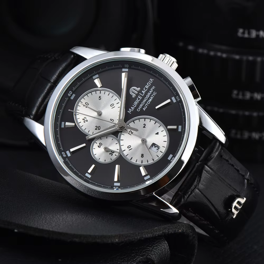 Montres de marque Maurice Lacroix pour hommes, chronographe multifonction, montre-bracelet, sport, q