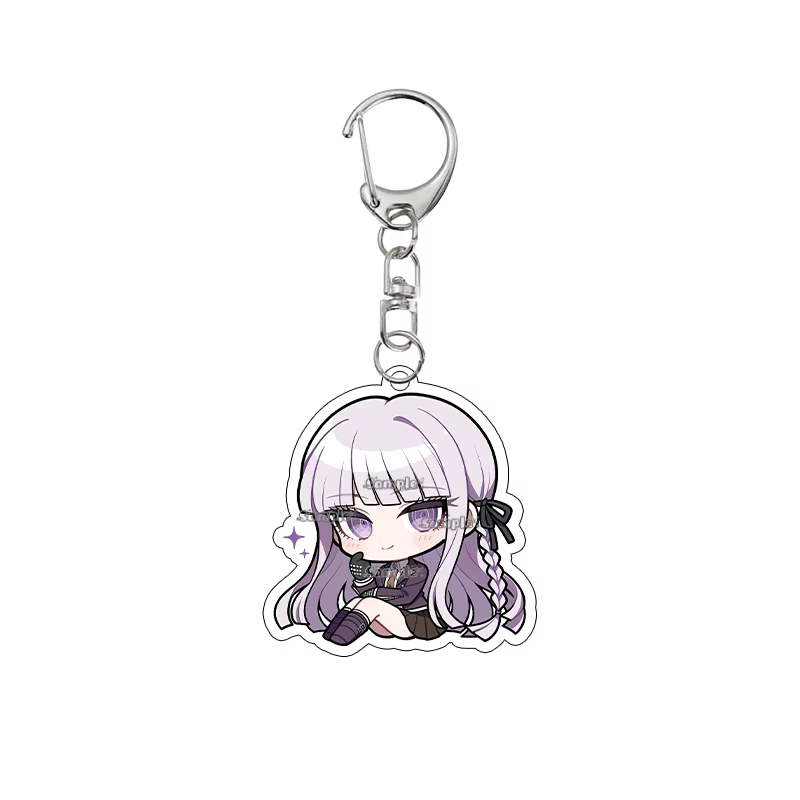 Porte-clés en acrylique version Q de personnage de dessin animé Kawaii Danganronpa Kyoko Kirigiri, a