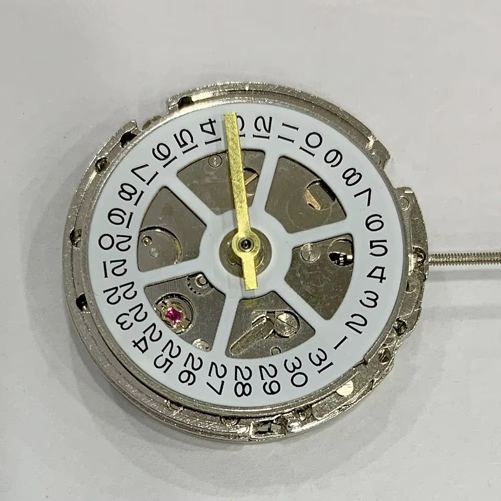 Mouvement de montre automatique en métal à 3 points de soudure 8205, calendrier simple, compatible 2
