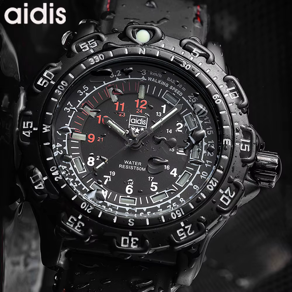 Addies montre militaire Forces spéciales Sports de plein air lumineux classique joint armée montre-b