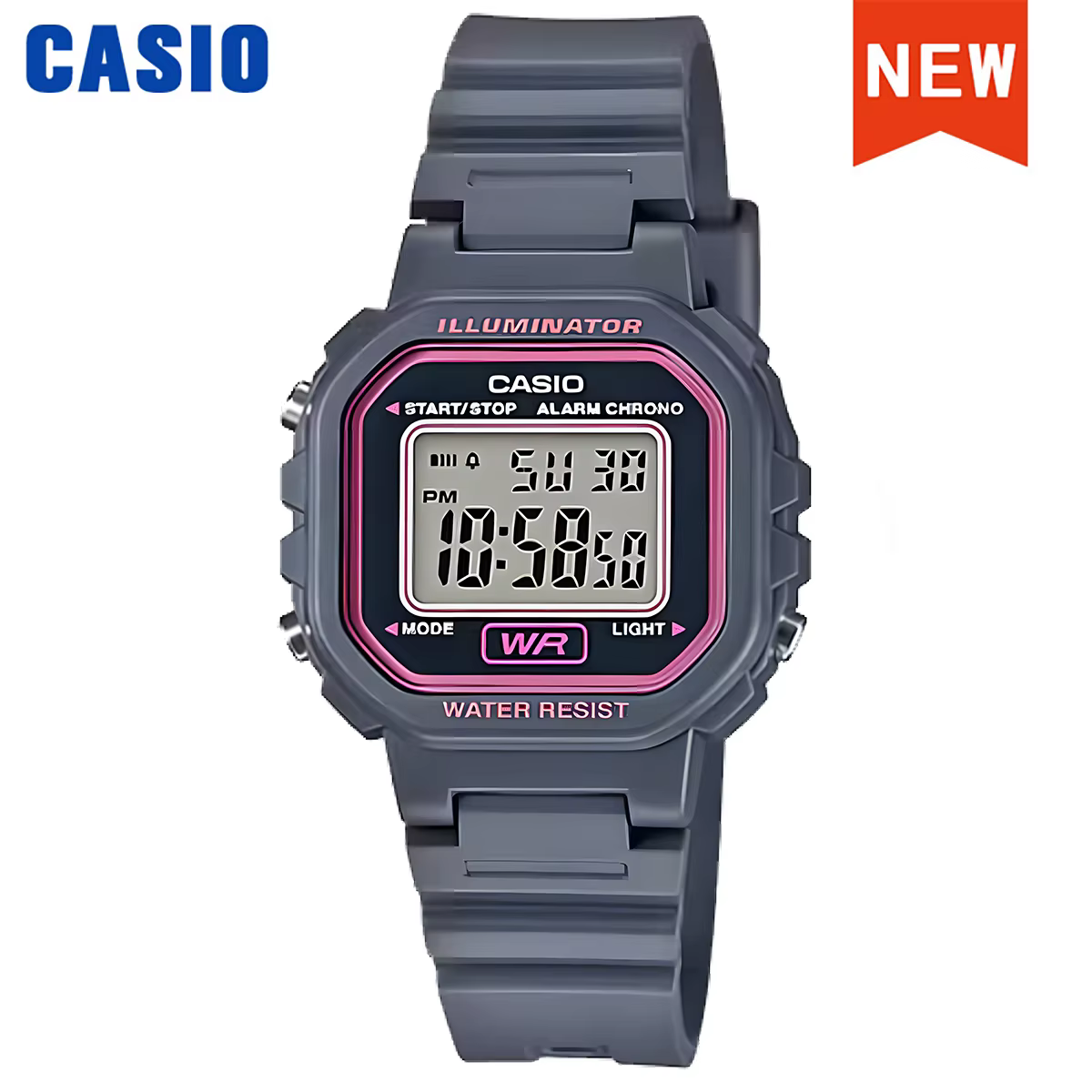 Montre Casio pour femme LED polyvalente tendance multifonctionnelle électronique relogio LA-20WH-8A