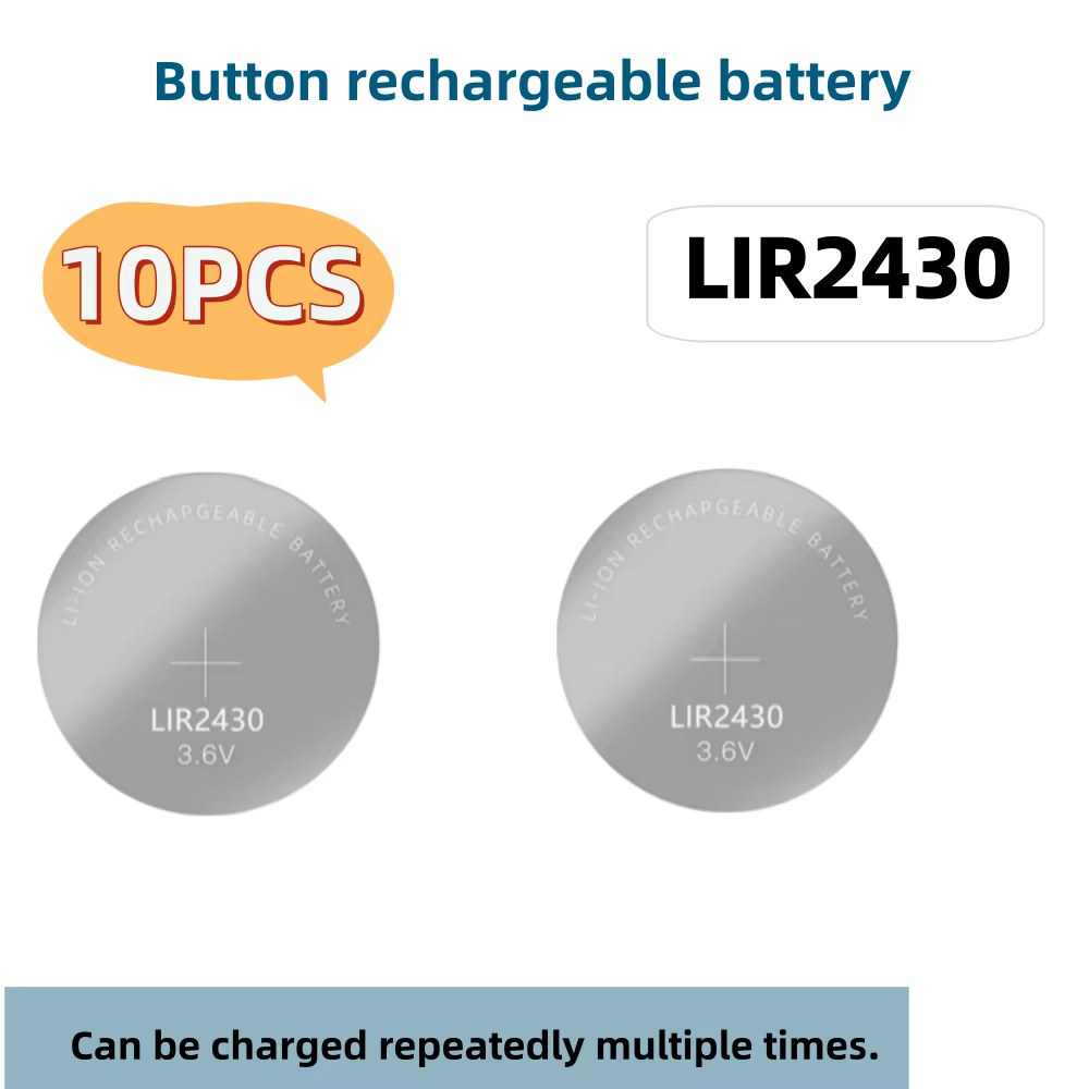 Batterie Rechargeable LIR2430 LIR2450, 2 à 10 pièces, CR2430 CR2450, charge au Lithium, peut remplac