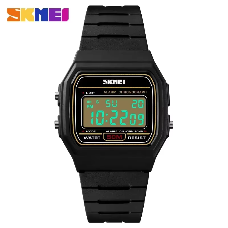 SKMEI 1412 mode femmes montre numérique affichage étanche Date semaine femme montre-bracelet sport C
