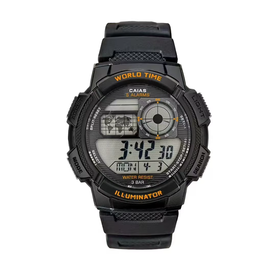 Montre G-SHOSU 2100, montre numérique de sport pour homme, montre entièrement équipée, heure mondial