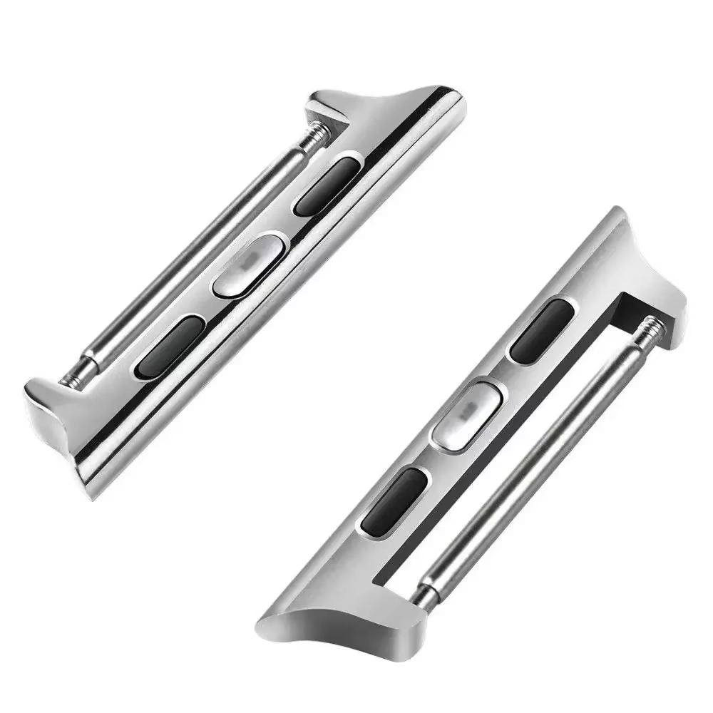 Adaptateur de connecteur pour Apple Watch Series 6, connecteurs de bande, acier inoxydable, 40mm, 44