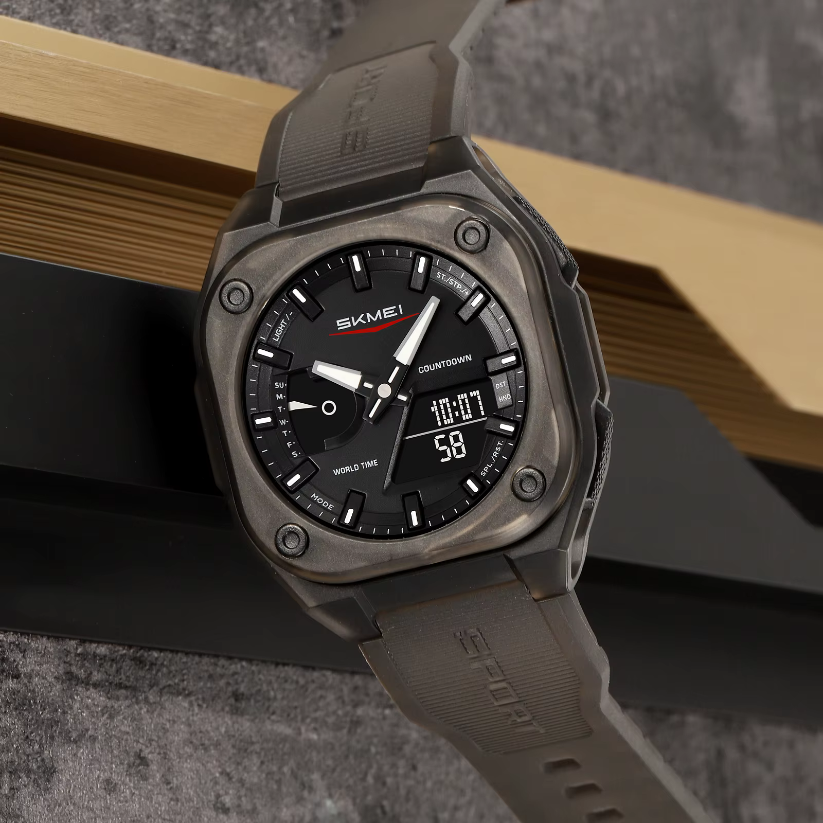 SKMEI affaires montre électronique numérique mode sport montres à Quartz pour hommes femmes étanche