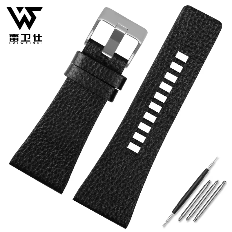 Bracelet de montre en cuir véritable pour ceinture de montre Diesel, DZ7257, 1657mm, 4323mm, 7314mm,