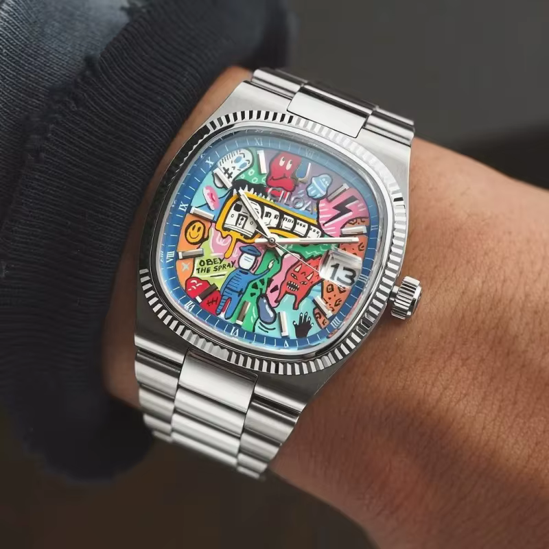 Montre carrée rétro pour homme, marque de luxe légère, cadeau authentique, nouvelle collection 2026,