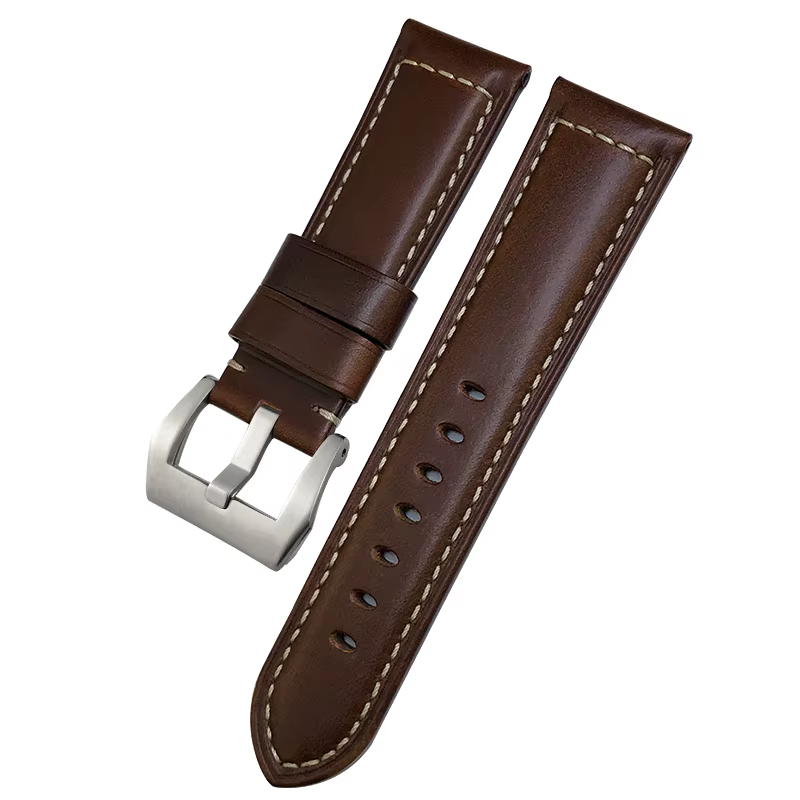 Bracelet de montre en cuir véritable, 24mm 26mm, pour Panerai LUMINOR PAM111 PAM 441, Style rétro, f