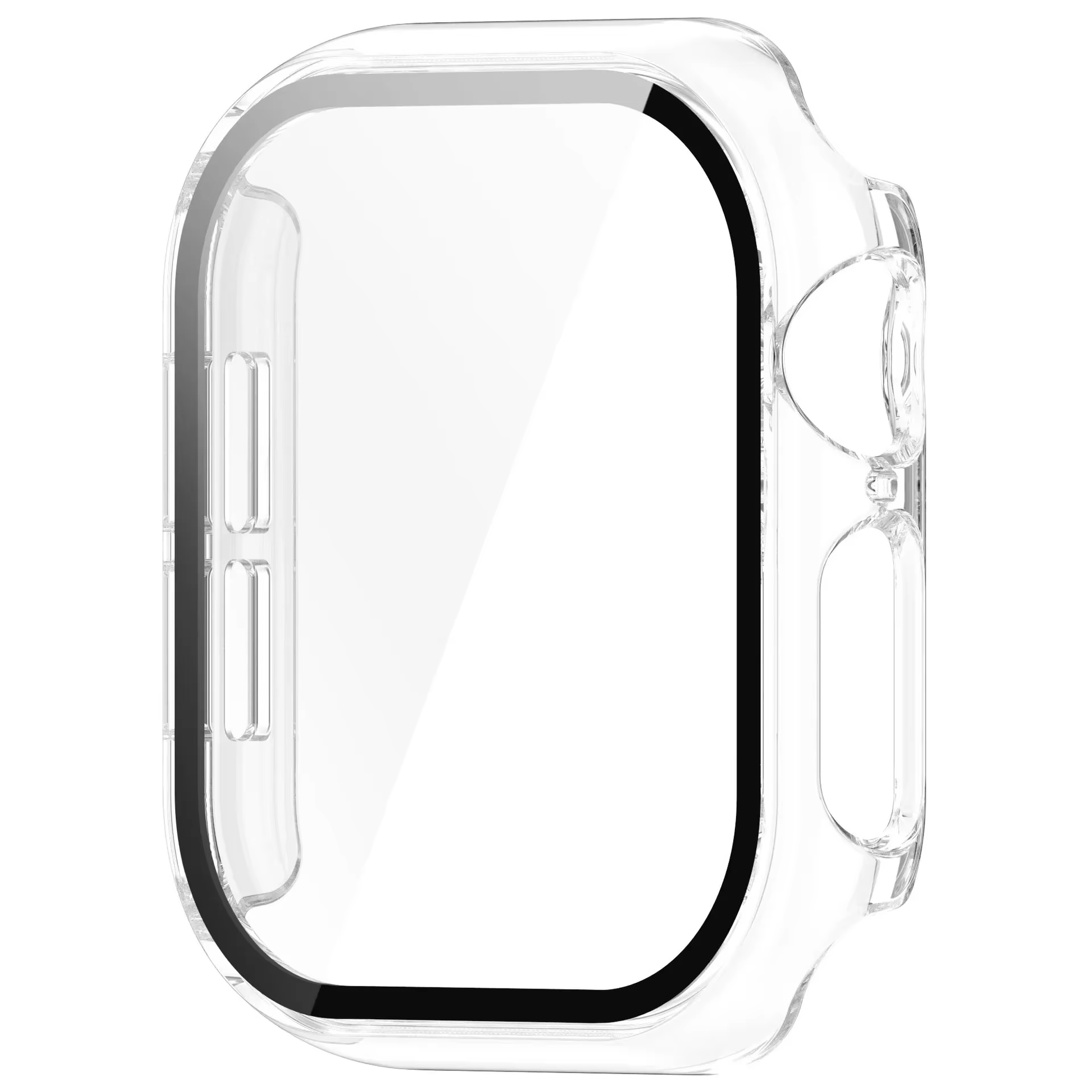 Étui pour Apple Watch 42mm 46mm 41mm 45mm 40mm 44mm, protecteur d'écran, couvercle de pare-chocs en
