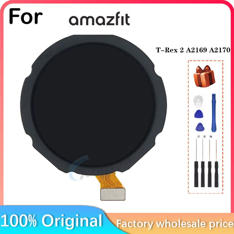 Écran Tactile LCD de Remplacement pour Montre Amazfit T-Rex 2 A2rationnel A2170