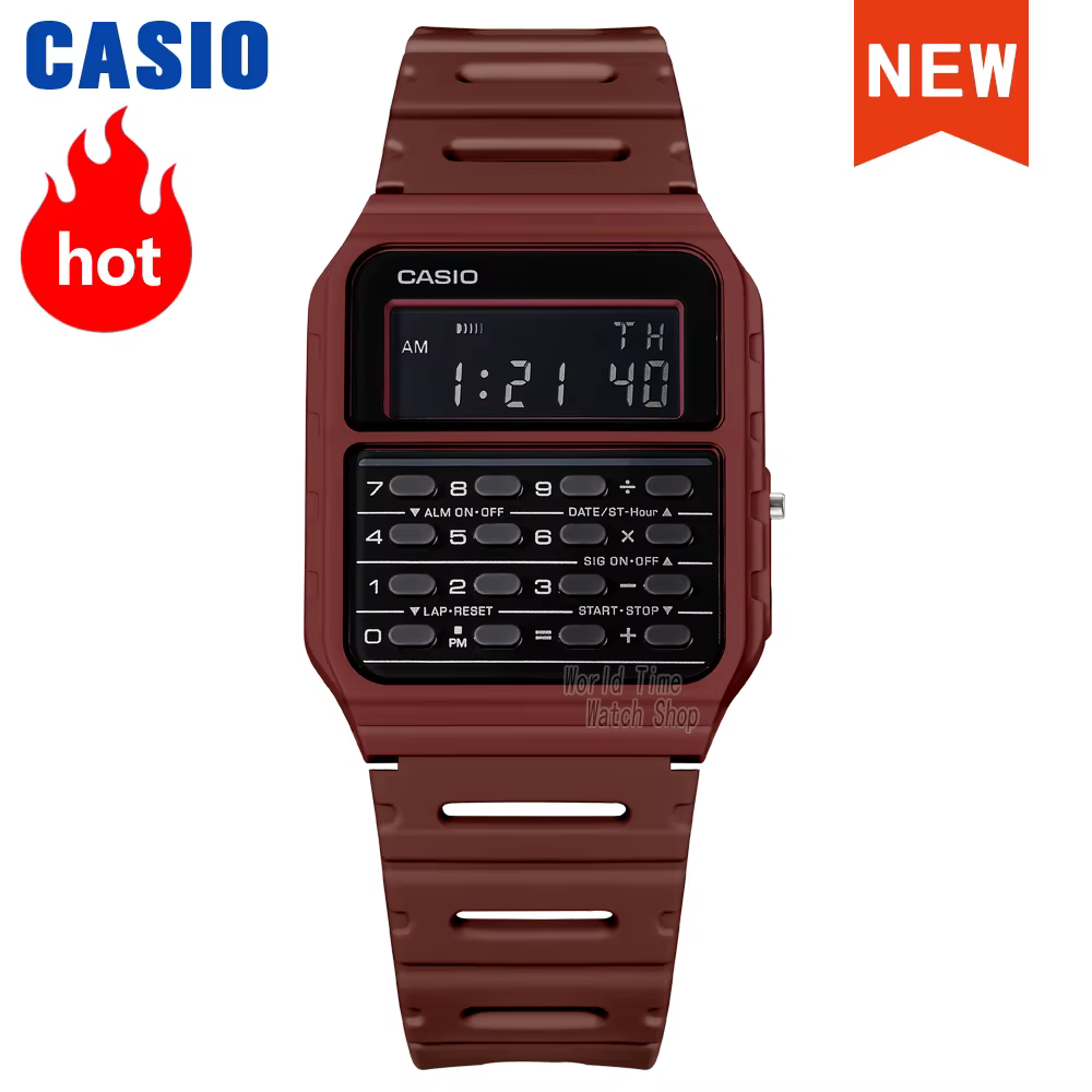 Casio – montre g shock pour hommes, étanche, numérique, sport, calculatrice, quartz, CA-53WF-4B
