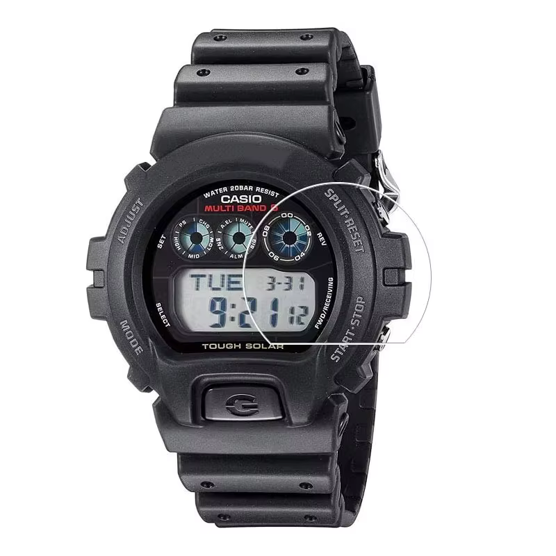 3 pièces Film de protection transparent pour Casio g-shock DW-6900/7900 GW-6900/7900 GM-6900 GDX-690