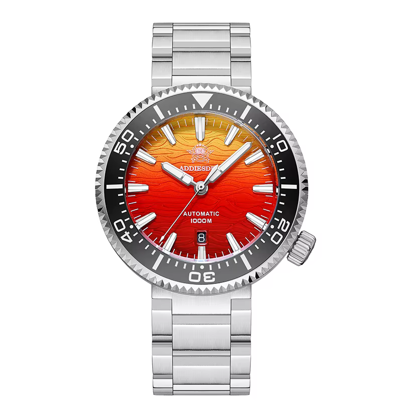 ADDIESDIVE montres automatiques pour hommes 1000M étanche saphir flamme nuages Texture luxe BGW9 lum