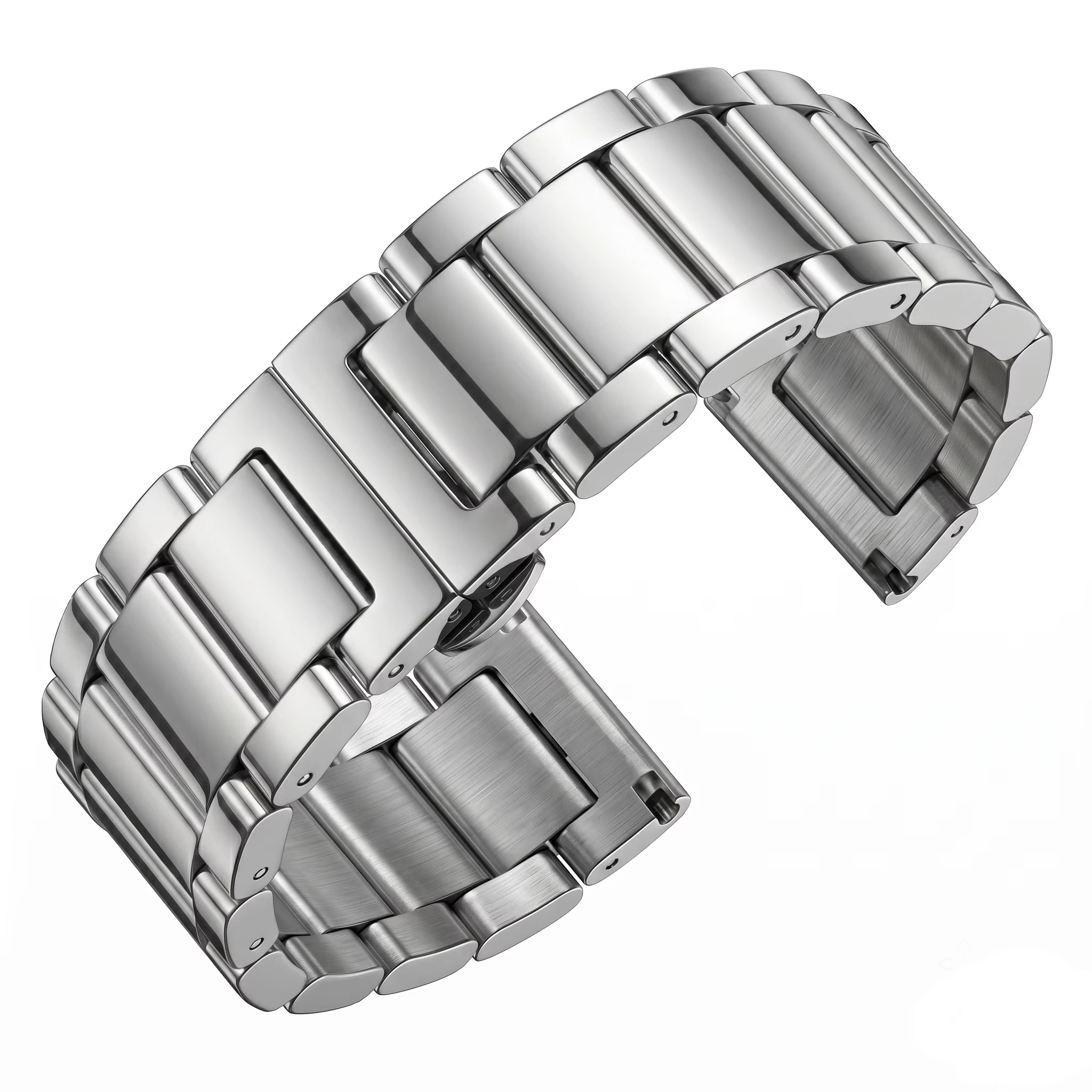 Bracelet de montre en acier inoxydable, 18 20 21 22 23 24mm, pour femmes et hommes, en métal massif,