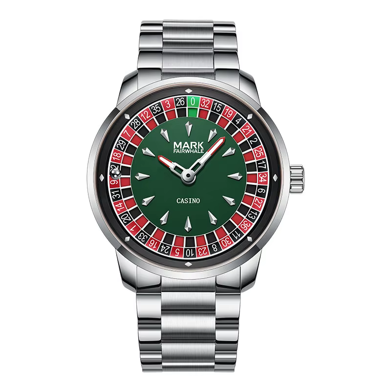 Mark Fairwhale 2025 nouvelle marque supérieure hommes montre à Quartz chiffres arabes cadran rotatif