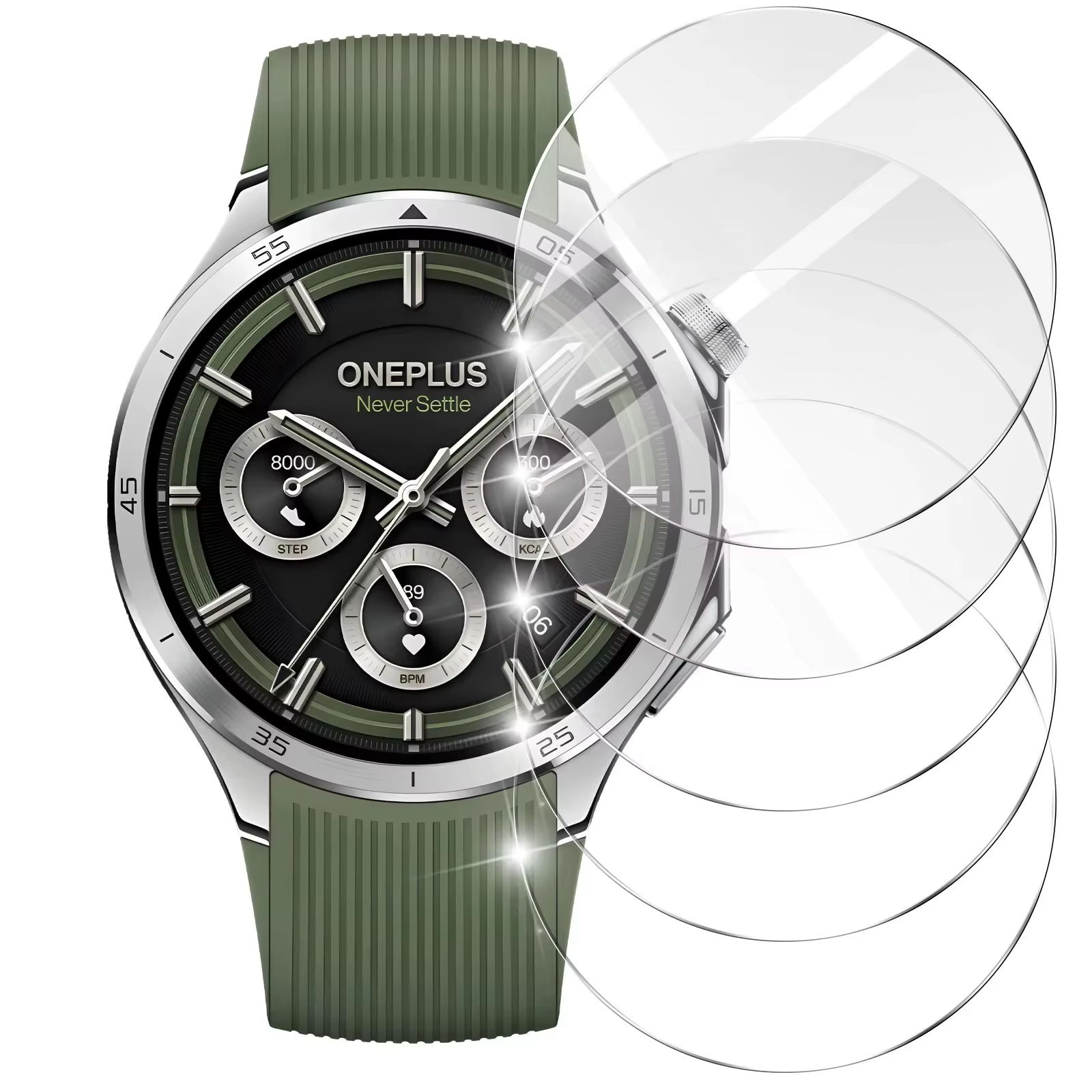 Protecteur d'écran pour OnePlus Watch 3, 1 à 5 pièces, Film de Protection en verre trempé anti-rayur