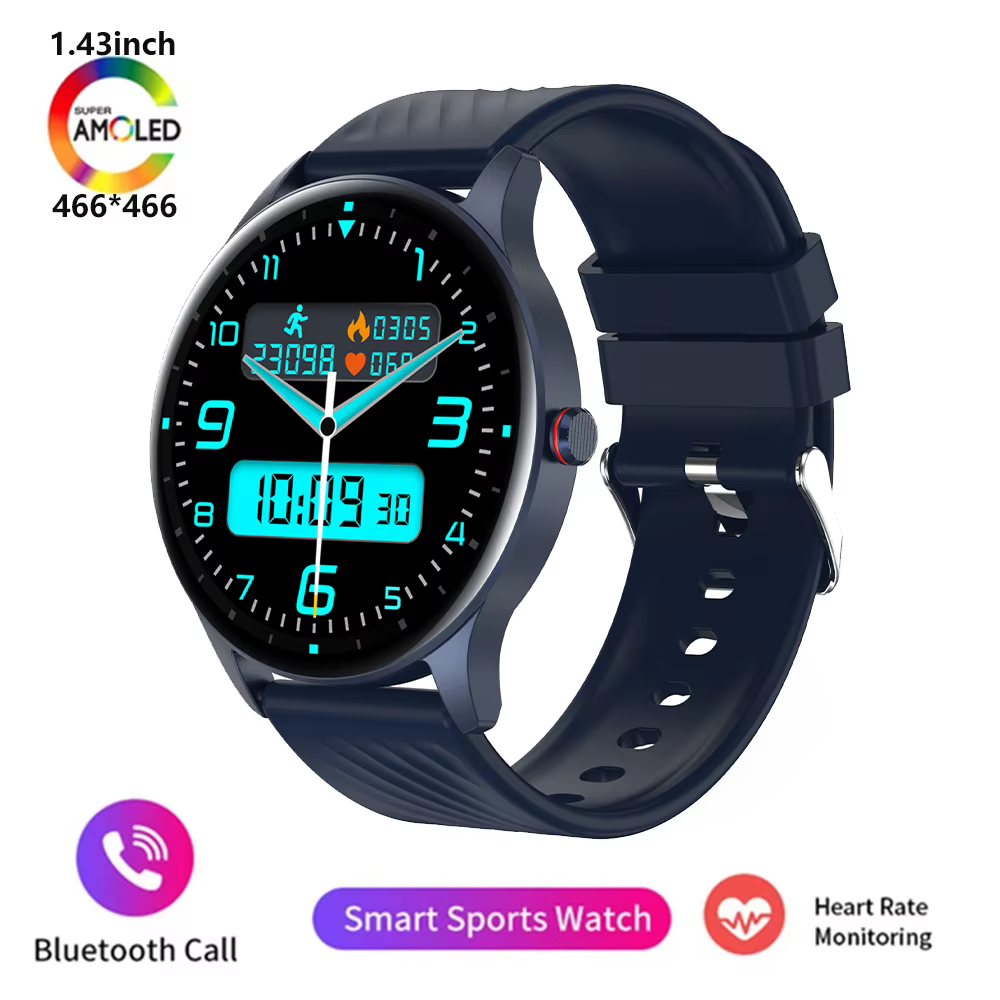 Nouvelle santé montre intelligente ECG fréquence cardiaque sang oxygène surveillance de la pression 