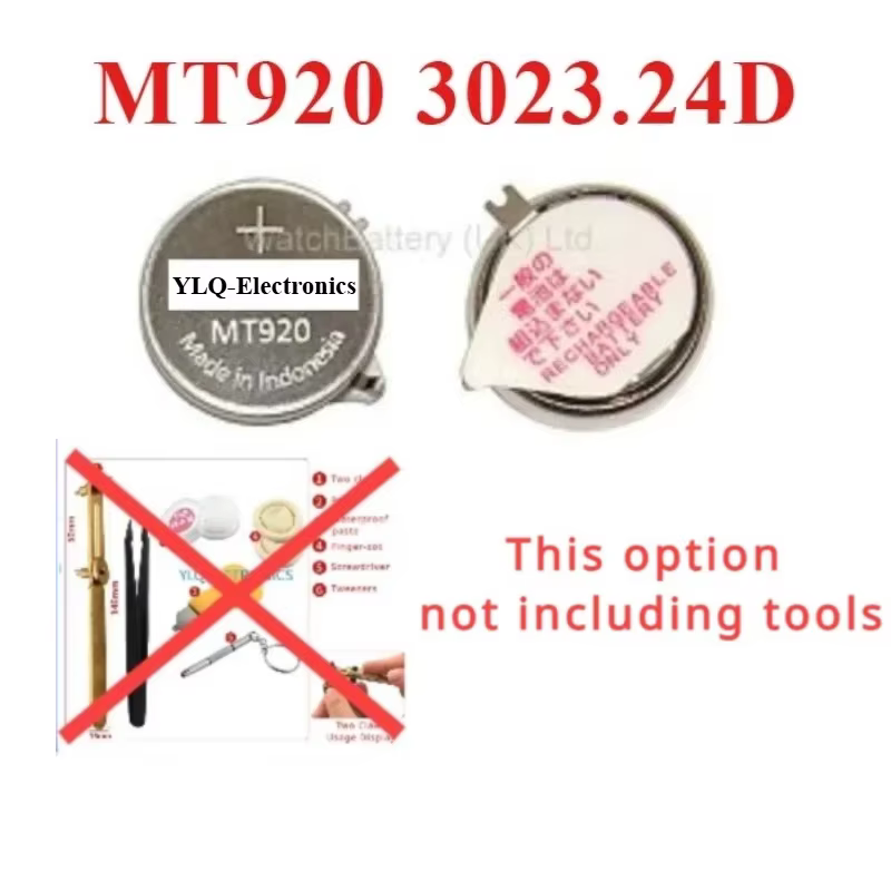 1 pièce 3023 24D MT920 avec outil en option 3023.24D 3023-24D pour montre Seiko, batterie rechargeab
