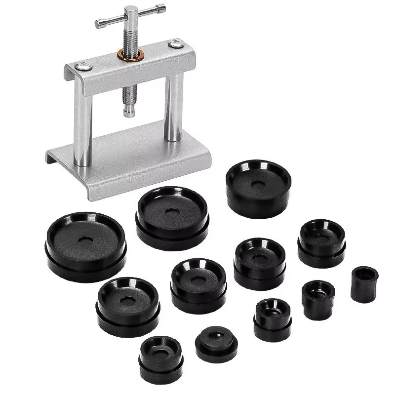 Ensemble de Machine de capsulage en métal pour montre, montres-bracelets de bureau, couvercle du boî