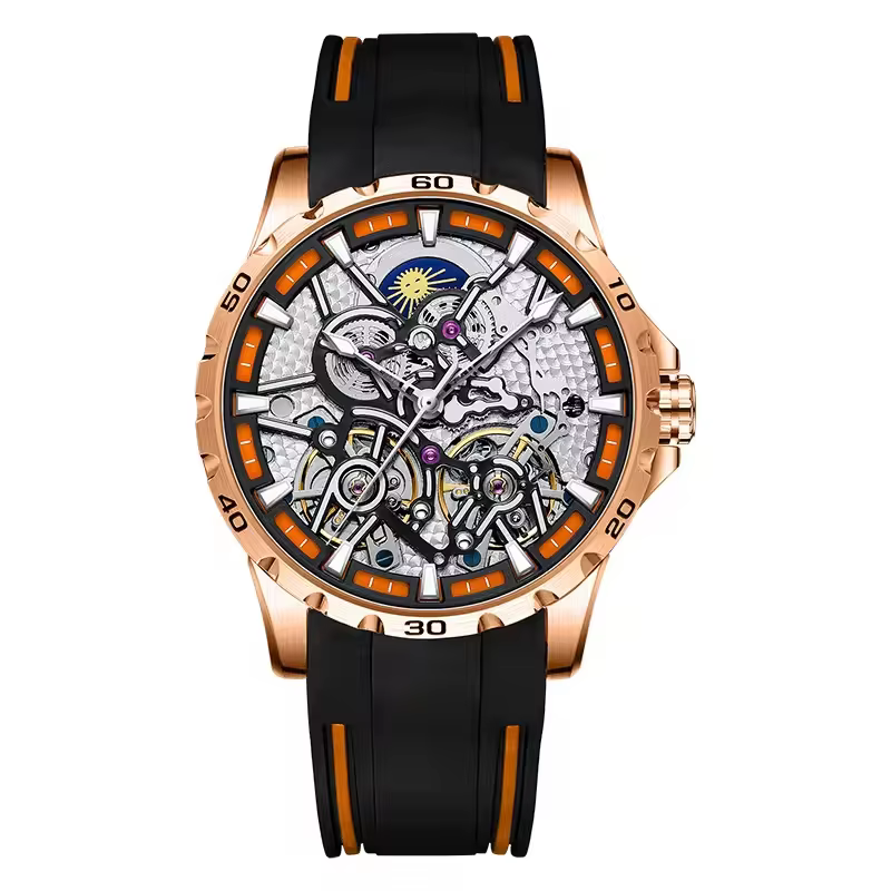 Nouvelle Montre Mécanique AILANG 8826-3 2026 à Double Dôme en Cristal, Tourbillon, Phase de Lune, Lu
