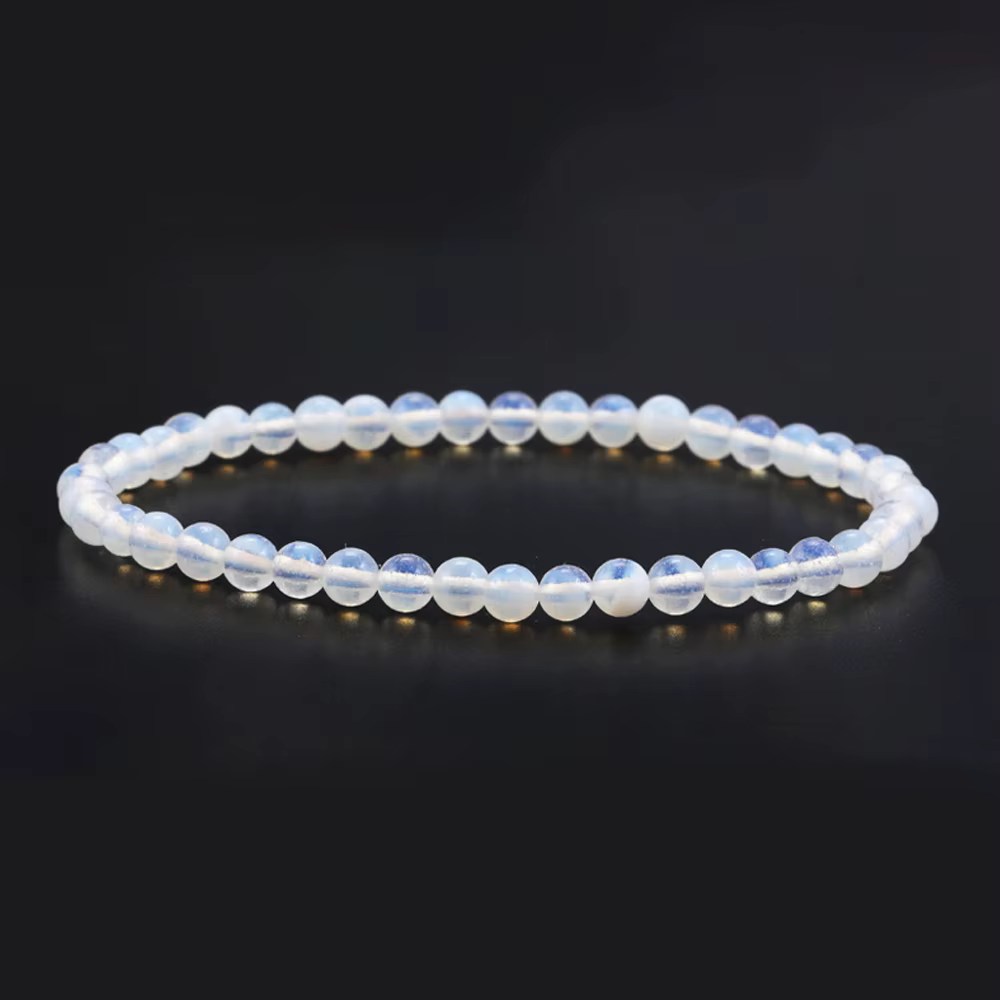Bracelet de perles d'opale pour femmes et hommes, Protection énergétique de guérison, vibrations pos