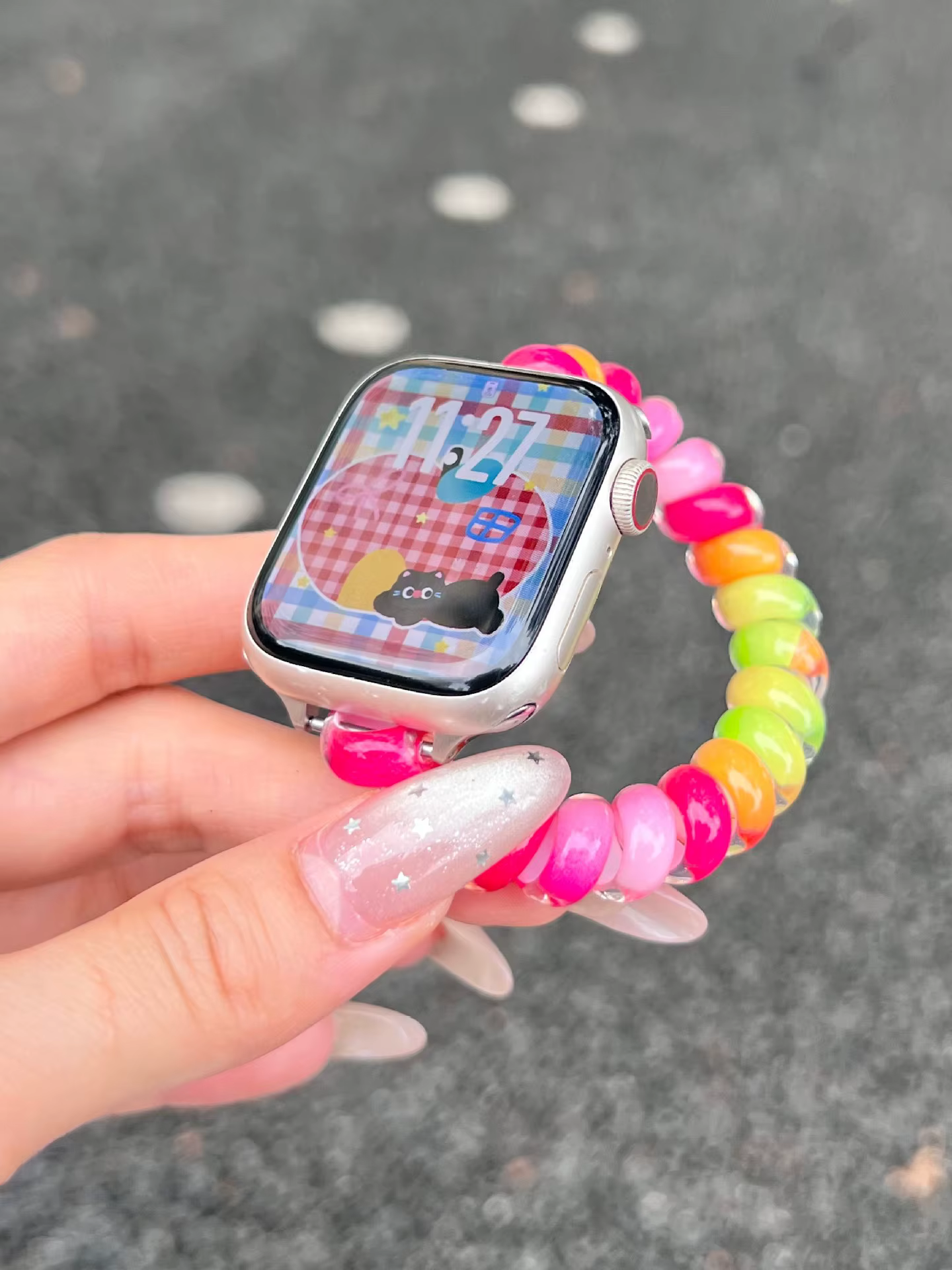 Sangle élastique en forme de spirale de couleur bonbon pour bracelet Apple Watch 38/42 40/44mm 41/45