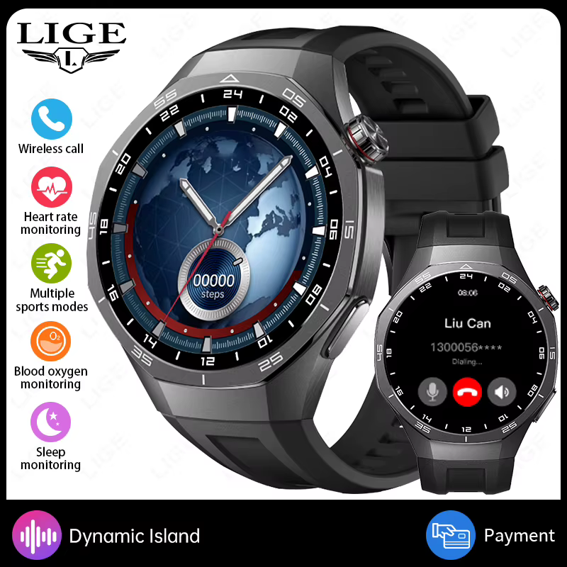 Nouvelle montre connectée ECG pour hommes, surveillance de la santé, moniteur de fréquence cardiaque