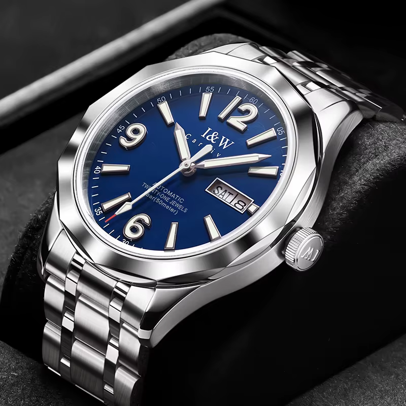 Montre mécanique en tungstène pour hommes, marque de luxe, mouvement automatique MIYOTA 8205, montre