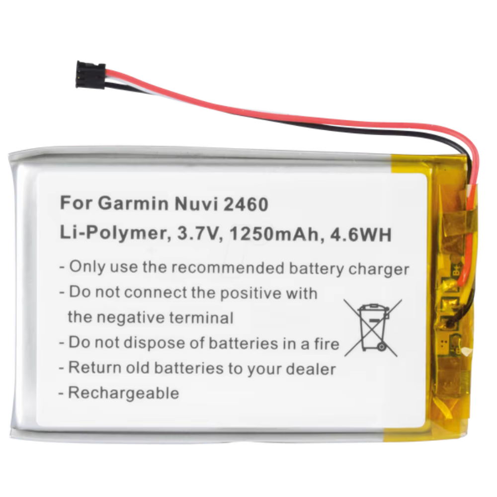 Batterie GPS pour GARMIN Dezl 560LMT 560LT 650LM Nuvi 2460 3700 3760 3760T 3790 3790T, 361-00064-02 