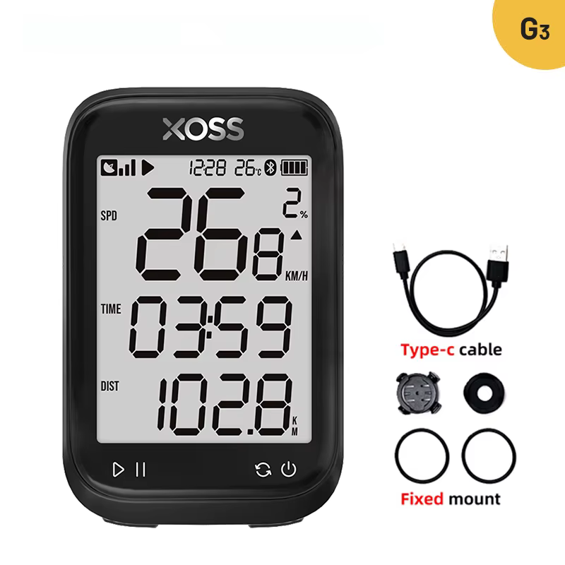 XOSS nouveau G3 GPS G3 + ordinateur de cyclisme G Plus compteur de vitesse sans fil Bluetooth Tracke