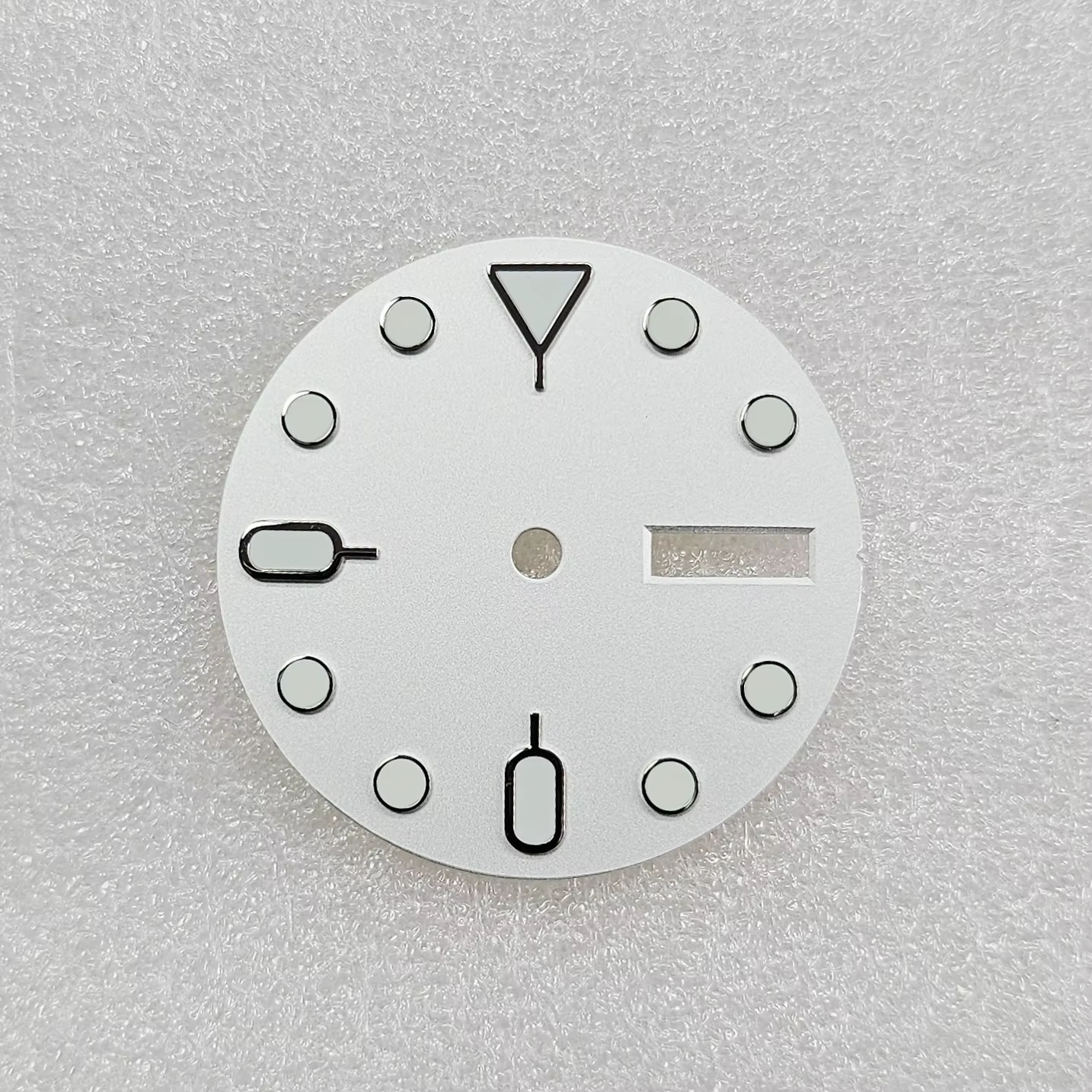 Cadran de montre lumineux vert de 28.5mm, pour mouvement NH36, cadran de montre à double calendrier