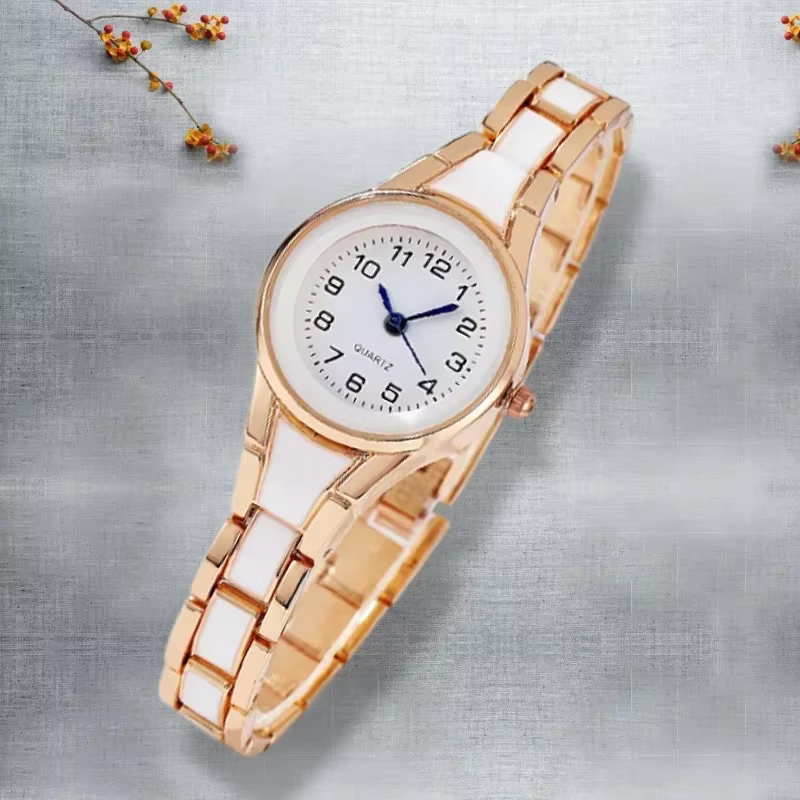 Montre-bracelet numérique en céramique pour femme, montre à quartz pour femme, diamant bleu, mode ét