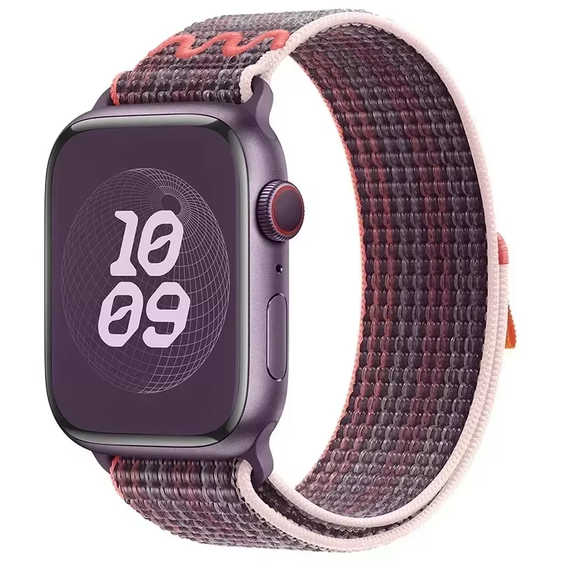 Pour Bracelet de montre Apple 45mm 46mm 42mm 49mm 44mm pour Bracelet de Sport en Nylon Nike correa i