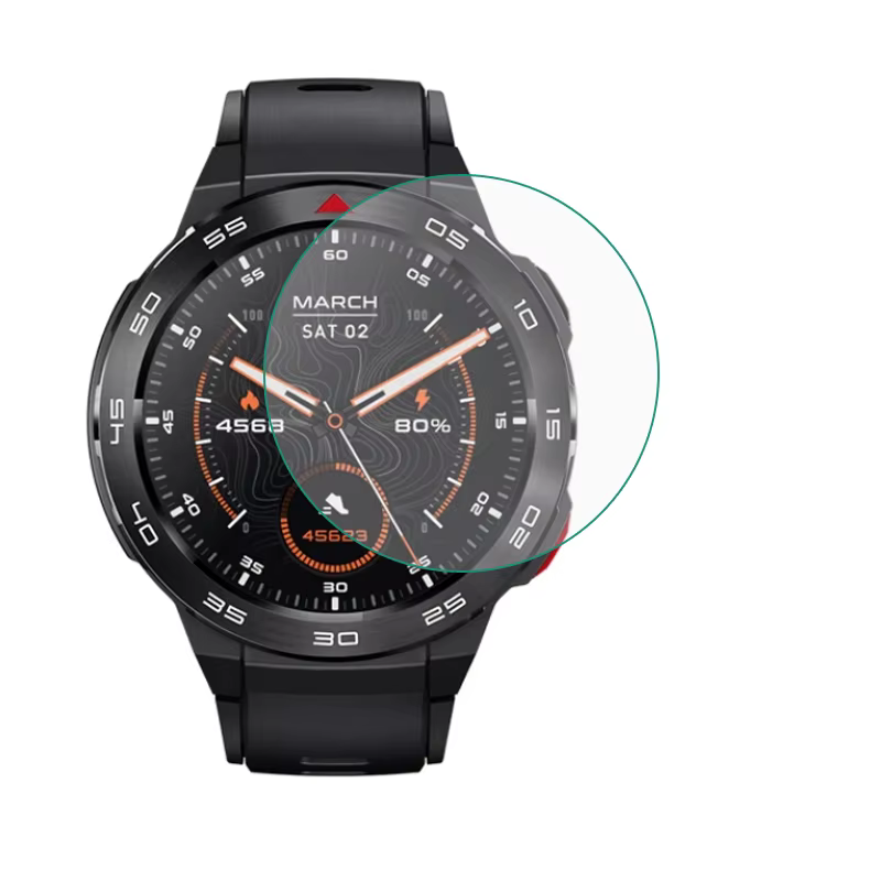 Film de protection transparent en verre dur pour montre intelligente, couvercle de protection d'écra