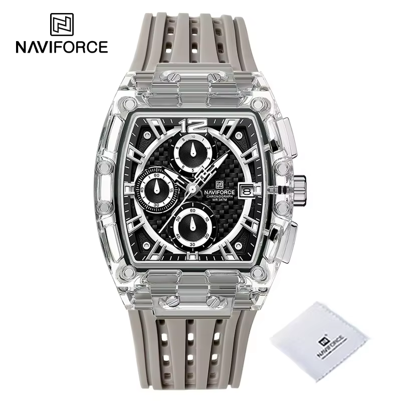Nouveau NAVIFORCE hommes montres multifonctions à Quartz mode sport chronographe 5ATM étanche bracel