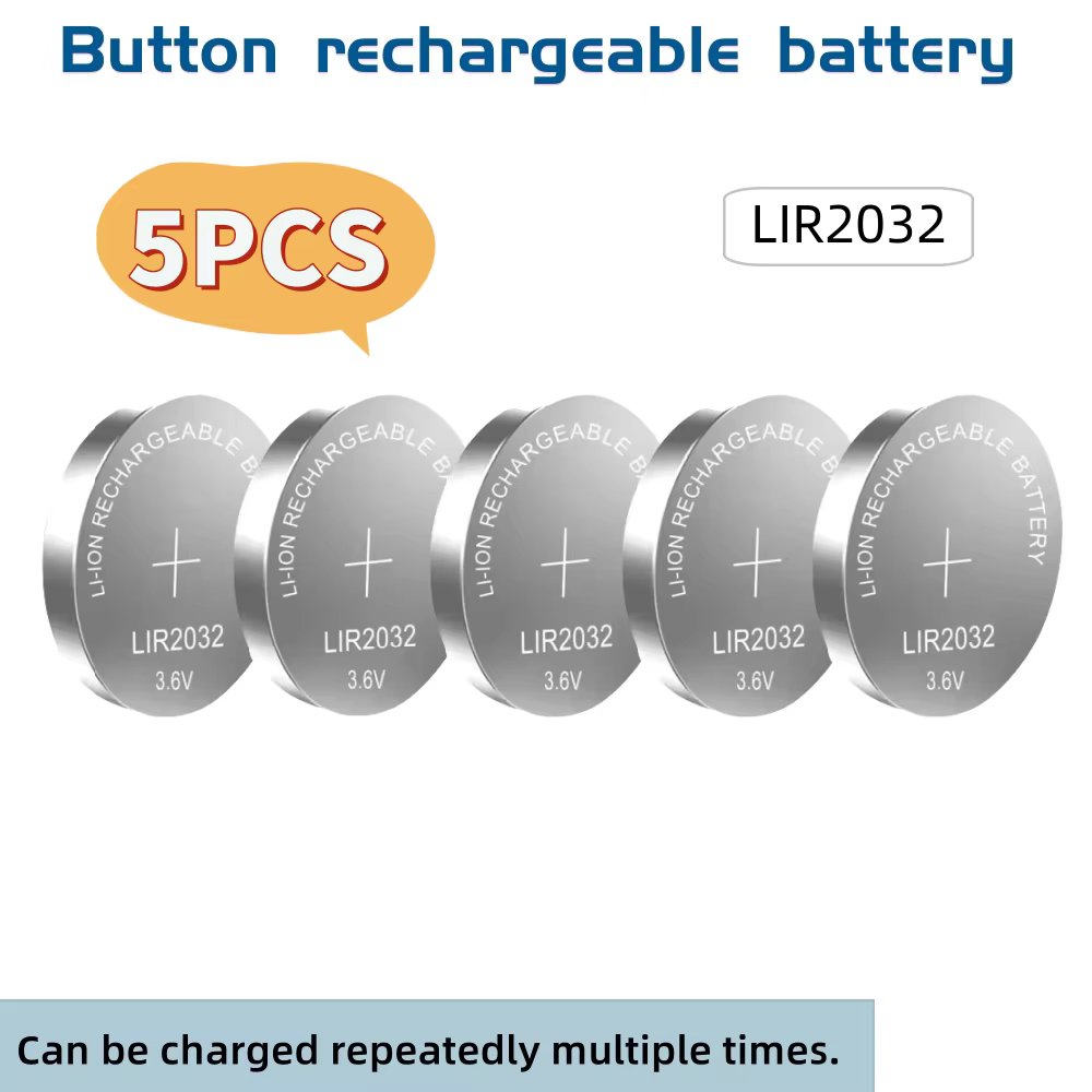 Batterie rechargeable LIR2025 LIR2016 LIR2430 LIR2450, recharge au lithium CR2032 CR2025, peut rempl