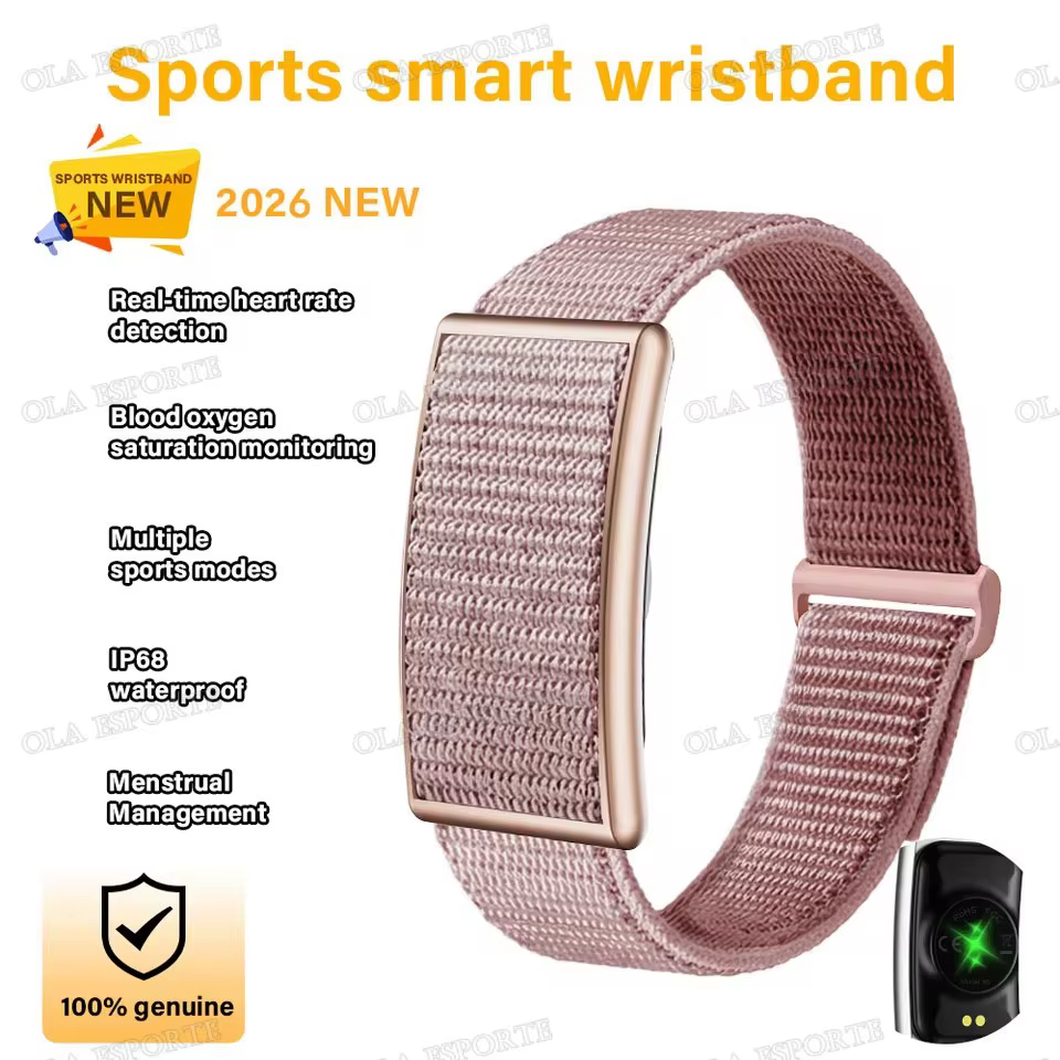 Bracelet intelligent sans écran, bracelet de sport d'extérieur, étanche, podomètre, moniteur de fréq