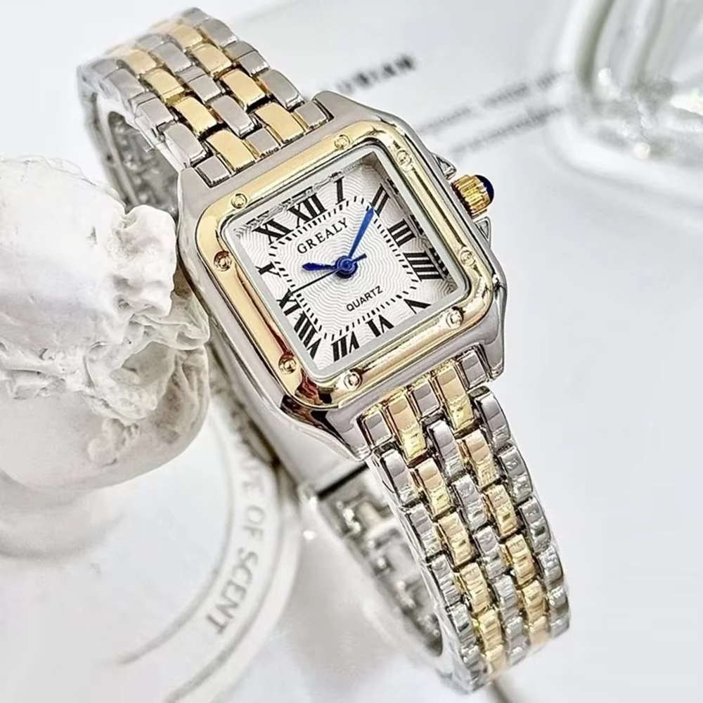 Montres de luxe en strass pour femmes, montre-bracelet à Quartz carrée, Simple, horloge pour dames